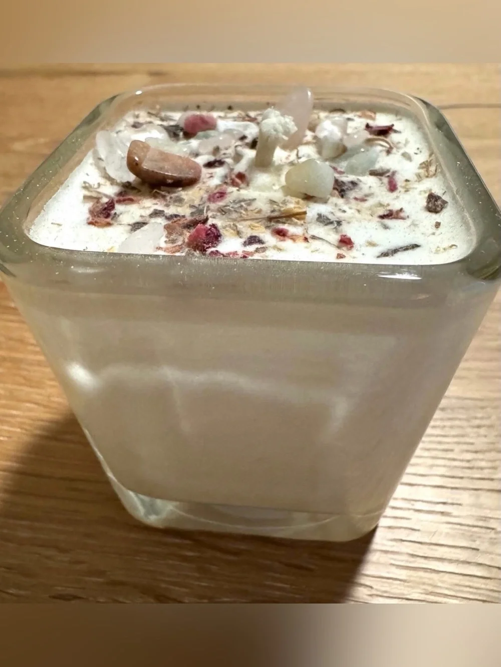 New Moon Beginnings Soy Crystal Self Love Glass Candle 7.5 ounce New